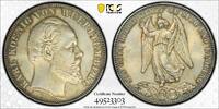 Wurttemberg Thaler German State Wurttemberg 1871 Taler Coin Thaler PCGS MS 63 UNC F.STG/STG VICTORY -