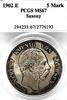 Saxony 5 Mark German States Saxony 1902 5 Mark Coin PCGS MS 67 STG BU/UNC DEATH TOP POP -