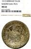 GERMANY TALER German States Saxony 1613 Taler Coin NGC MS 63 F.STG/STG Thaler UNC TOP POP RARE -