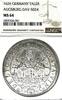 GERMANY TALER German States Augsburg 1626 Taler Coin Thaler NGC MS 64 STG/STG UNC/BU RARE TOP -