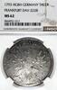 GERMANY TALER 1793 HGBH German States Frankfurt 1793 Taler Coin Thaler N... 2,950.00 US$ free shipping