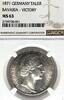 GERMANY TALER 1871 German States Bavaria 1871 Taler Coin Thaler NGC MS 6... 1,290.00 US$ free shipping