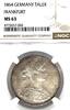 GERMANY TALER 1864 German States Frankfurt 1864 Taler Coin Thaler NGC MS... 1,490.00 US$ free shipping