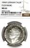 GERMANY TALER 1846B German States Oldenburg 1846 Taler Coin Thaler NGC M... 5,200.00 US$ free shipping