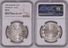 GERMANY 2 GULDEN German States Frankfurt 1855 2 Gulden NGC MS 67 STG/BU Peace TOP UNC -