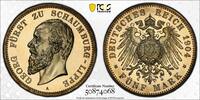 Schaumburg-Lippe 5 Mark German State Schaumburg-Lippe 1904 5 Mark Coin PCGS PR 64 CAM PP/PROOF -