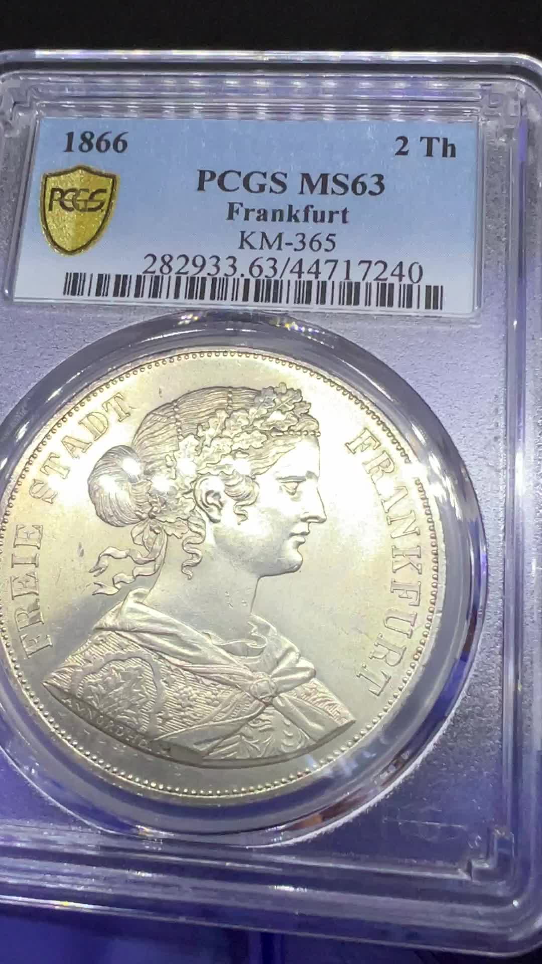 1860年 Frankfurt Thaler PCGS AU55 女神 1860年 Frankfurt Thaler PCGS AU55 女神 - メルカリ