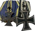 Deutschland Spange Orden Abzeichen 1914 Eisernes Kreuz Kriegsverdienstkreuz Braunschweig 1 WK guter Zustand