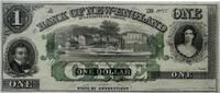 USA 1 Dollar New England Connecticut Banknote Geldschein -
