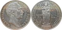 Bayern 2 Gulden Maximilian II, Mariensäule, Madonna -
