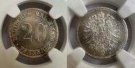 Preu&szlig;en 20 Pfennig 1876 D Wilhelm I NGC MS 64 819.32 元  ＋  156.06 元 运费