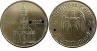 Deutschland 5 Mark 1934 F Kirche mit Datum Drittes Reich CH UNC