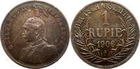 Deutsch Ost Afrika 1 Rupie 1906 A Wilhelm II DOA fast vorz&uuml;glich 897.35 元  ＋  156.06 元 运费