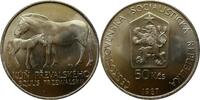 Tschechoslowakei 50 Kronen Prager Zoo Pferd Prevalsky -