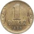 Jugoslawien 1 Dinar 1938 Peter II. BU