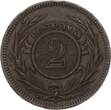 Uruguay 2 Centesimos 1868 fvz