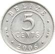 Belize 5 Cent 2000 Elisabeth II. fstgl