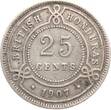 British Honduras (Belize) 25 Cent 1907 Edvard VII. VF
