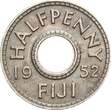 Fiji 1/2 Penny 1952 Georg VI. EF