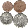 Fiji Lot mit Cents 1975 Elisabeth II. VF-EF