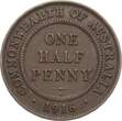 Australien 1/2 Penny 1916 Georg V. VF