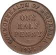 Australien 1/2 Penny 1935 Georg V. VF
