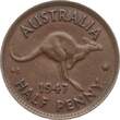 Australien 1/2 Penny 1947 Georg VI. EF