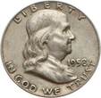 USA 1958 D Franklin halv Dollar xf