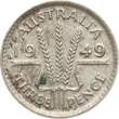 Australien Threepence 1949 Georg VI. VF