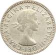 Australien Sixpence 1954 Elisabeth II. VF