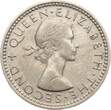 Neuseeland Sixpence 1956 Elisabeth II. VF-EF