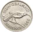 Neuseeland Sixpence 1958 Elisabeth II. EF