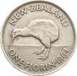 Neuseeland One Florin (2 Shillings) 1964 Elisabeth II. VF