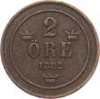 Schweden 2 Öre 1882 vf