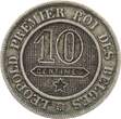 Belgien 10 Centimes 1862 Leopold I., 1831-1865 VF