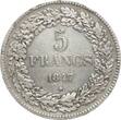 Belgien 5 Francs 1847 Leopold I., 1831-1865 VF
