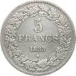 Belgien 5 Francs 1833 Leopold I., 1831-1865 VF-