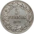 Belgien 5 Francs 1848 Leopold I., 1831-1865 VF / VF+