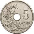 Belgien 5 Centimes 1906 Leopold II., 1865-1909 VF