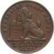 Belgien 2 Centimes 1910 Albert I., 1909-1934 VF