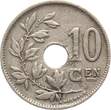 Belgien 10 Centimes 1924 Albert I., 1909-1934 VF