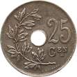 Belgien 25 Centimes 1913 Albert I., 1909-1934 VF / EF