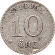 Schweden 10 Öre 1919 Gustav V. f
