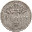 Schweden 10 Öre 1919 Gustav V. f