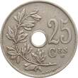 Belgien 25 Centimes 1927 Albert I., 1909-1934 VF