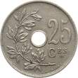 Belgien 25 Centimes 1929 Albert I., 1909-1934 VF