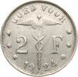 Belgien 2 Francs 1924 Albert I., 1909-1934 VF+