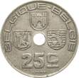 Belgien 25 Centimes 1939 Leopold III., 1934-1951 VF