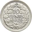 Niederlande 10 Cent 1937 Wilhelmina VF