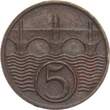 Tschechoslowakei 5 Haleru 1938 EF